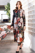 BAROQUE – 3PC KHADDAR UNSTITCHED DIGITAL PRINTED SUIT WITH EMBROIDERED PATCHES