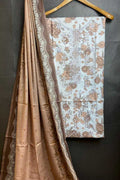 Dhanak Embroidred Printed 3pc