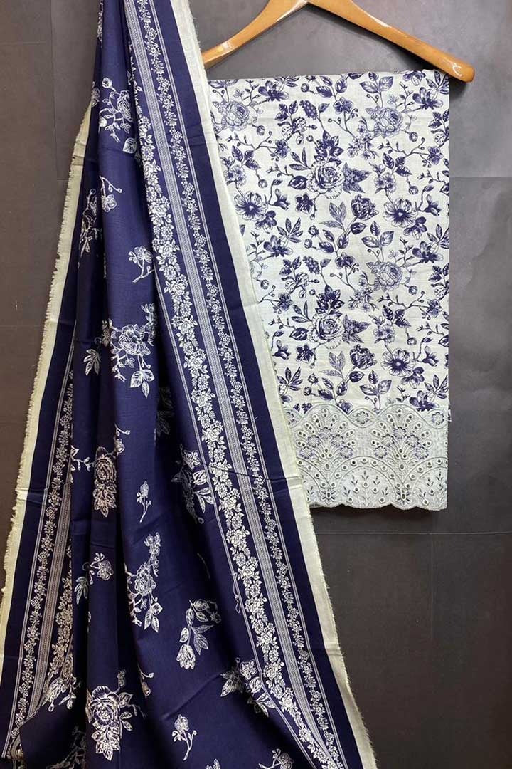 PremiumLluxry Khadar Gala Daman 3pc