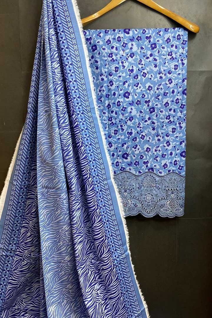 Premium Luxry Khadar Gala Daman 3pc