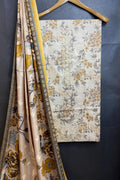 Dhanak Embroidred Printed 3pc