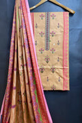 Dhanak Embroidred Printed 3pc