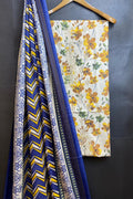 Dhanak Embroidred Printed 3pc