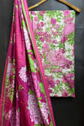 Dhanak Embroidred Printed 3pc