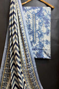 Dhanak Embroidred Printed 3pc